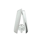 Hanger zirkonia poli/mat zilver gerhodineerd