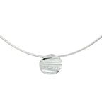 Collier zirkonia 43 + 3 cm zilver gerhodineerd
