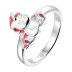 Ring eenhoorn zilver gerhodineerd