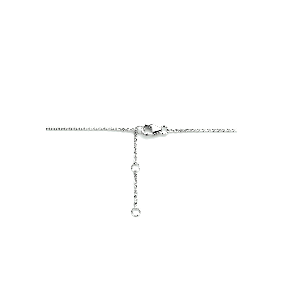 Graveercollier ovaal 40 - 42 - 44 cm zilver gerhodineerd