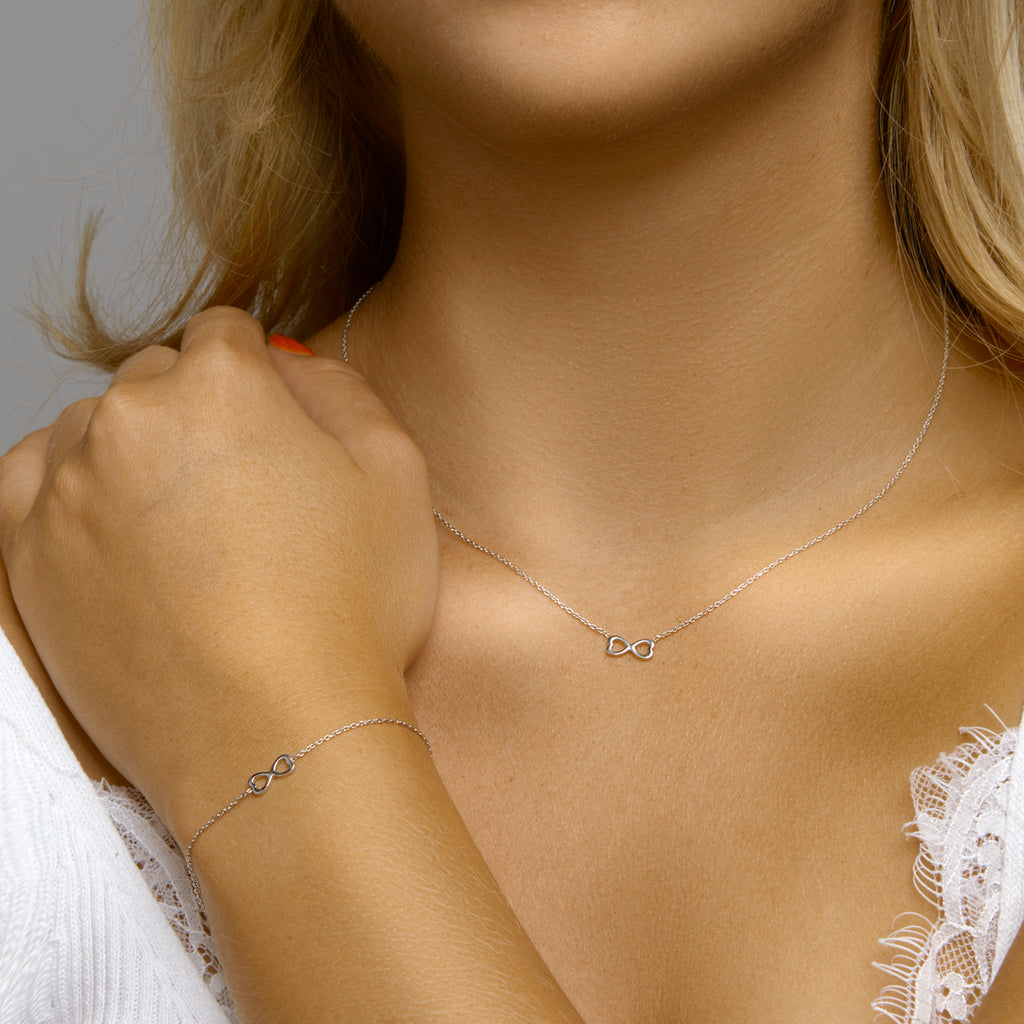 Armband hartjes 16 + 3 cm zilver gerhodineerd