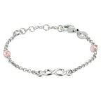 Kinderarmband infinity zilver gerhodineerd