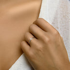 Ring parel zilver gerhodineerd