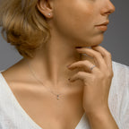 Ring parel zilver gerhodineerd