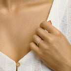 Ring zirkonia zilver gerhodineerd