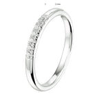 Ring zirkonia zilver gerhodineerd