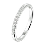 Ring zirkonia zilver gerhodineerd