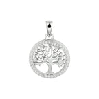 Hanger levensboom zirkonia zilver gerhodineerd