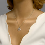 Hanger levensboom zirkonia zilver gerhodineerd