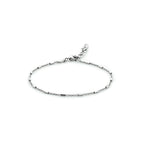 Armband buisjes 1,3 mm 16 + 3 cm zilver gerhodineerd