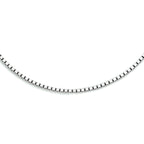 Collier venetiaans 1,4 mm zilver gerhodineerd