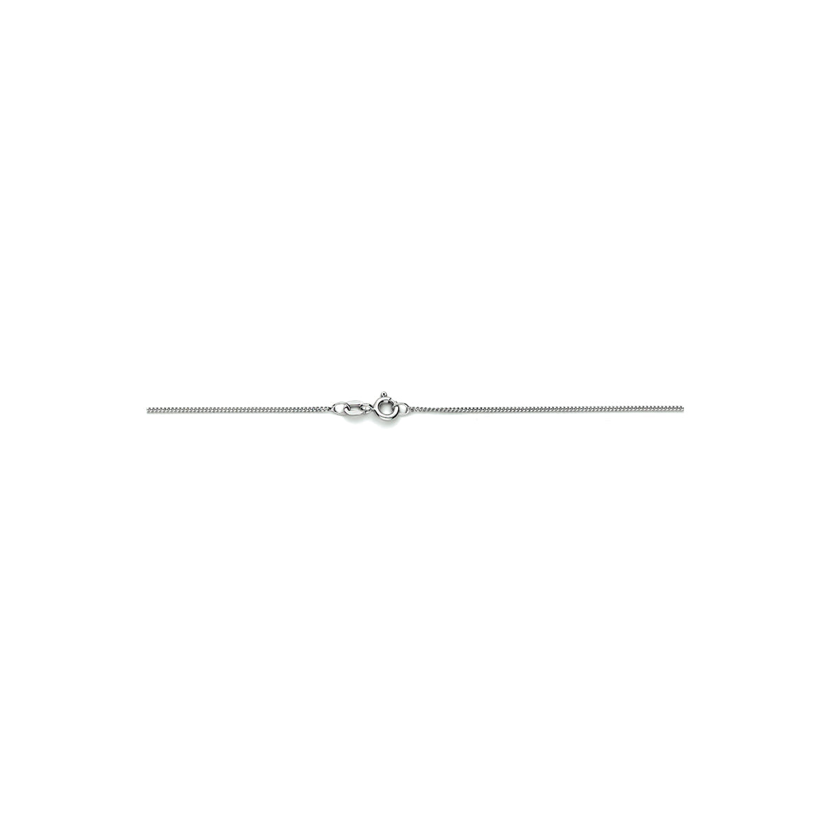 Collier gourmette 4-zijdes geslepen 1,1 mm zilver gerhodineerd