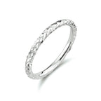 Aanschuifring zilver gerhodineerd