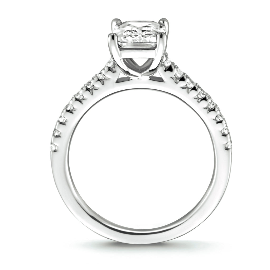 Ring zirkonia zilver gerhodineerd