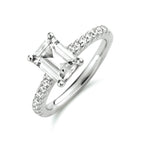 Ring zirkonia zilver gerhodineerd