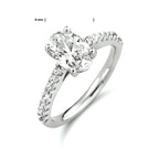 Ring zirkonia zilver gerhodineerd