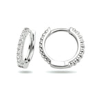 Klapoorringen zirkonia zilver gerhodineerd