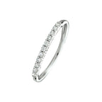 Aanschuifring zirkonia zilver gerhodineerd