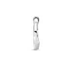 Hanger hart zirkonia zilver gerhodineerd