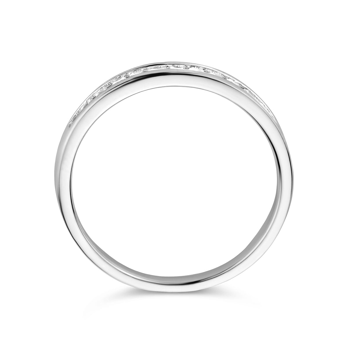 Ring zirkonia zilver gerhodineerd