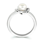 Ring parel zilver gerhodineerd