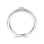 Ring zirkonia zilver gerhodineerd