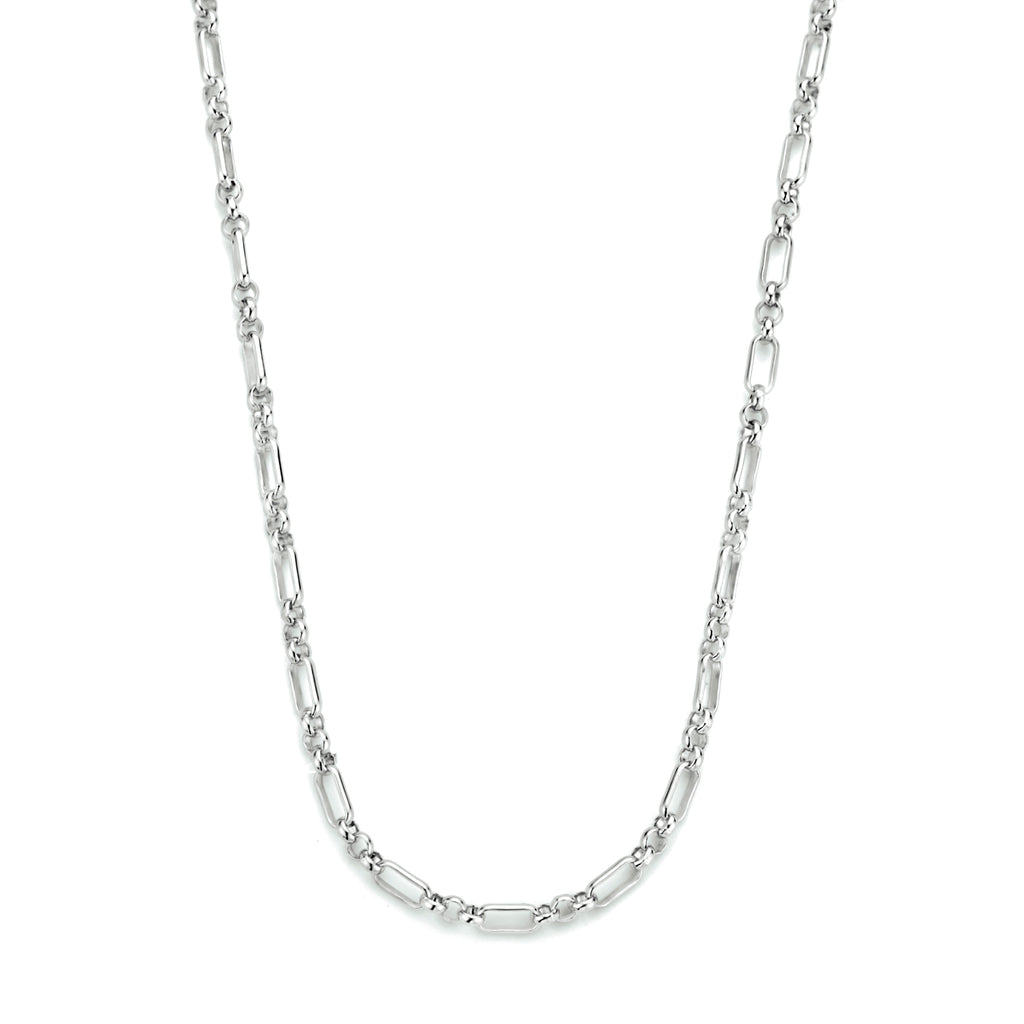 Collier anker 3,0 mm zilver gerhodineerd