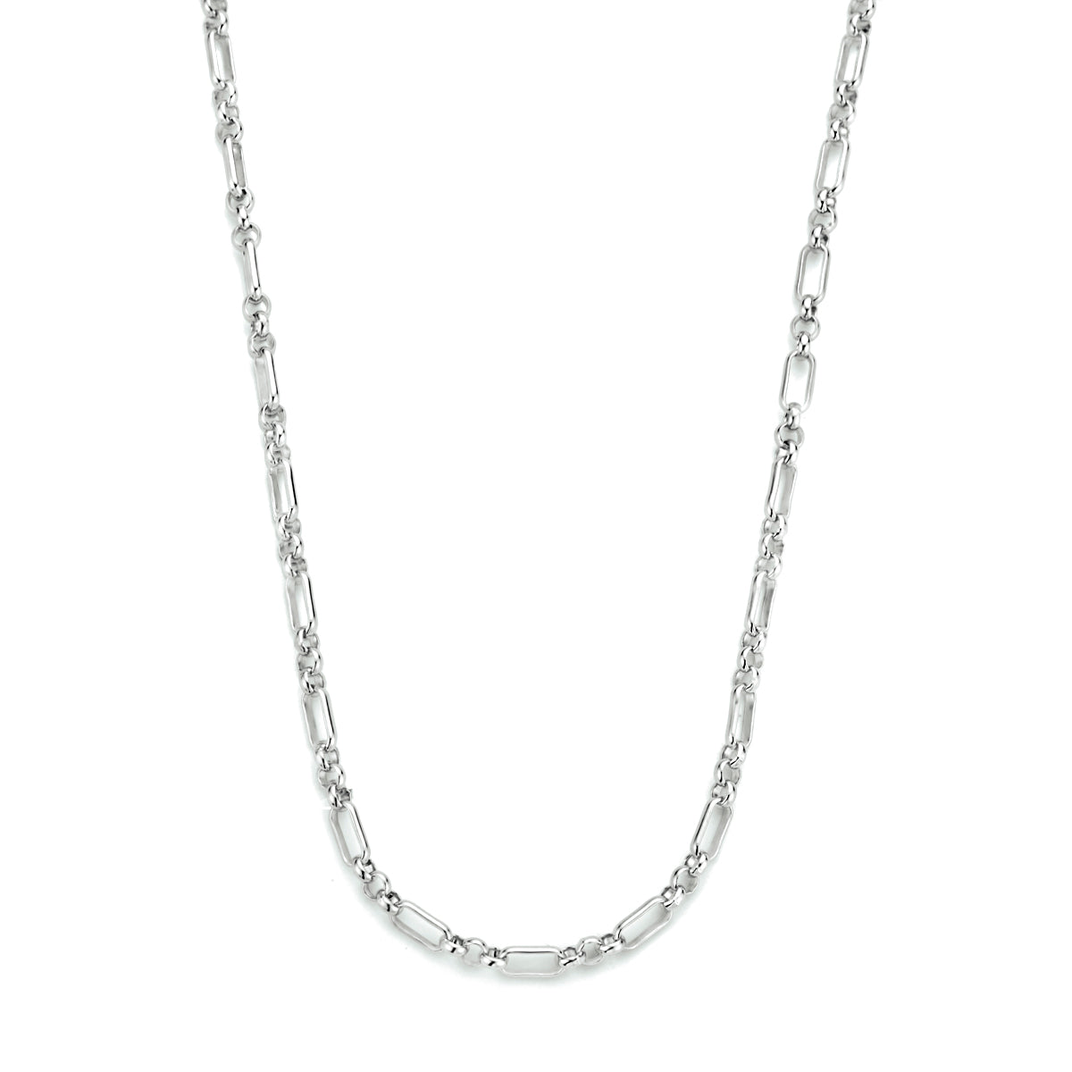 Collier anker 3,0 mm zilver gerhodineerd