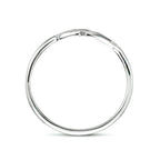 Ring blad zilver gerhodineerd