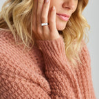 Graveerring rechthoek zilver gerhodineerd