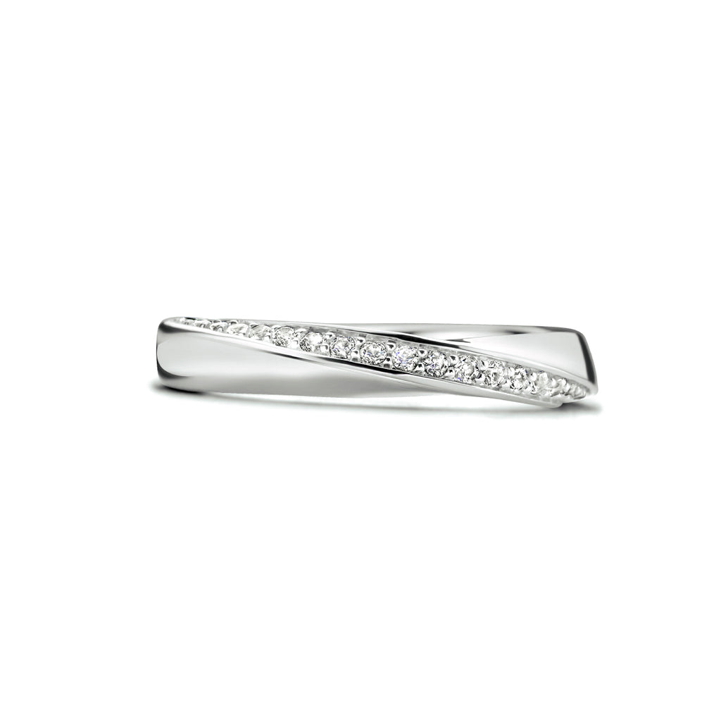 Ring zirkonia zilver gerhodineerd