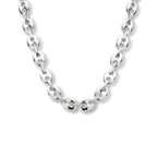 Collier 3,7 mm 40 + 4 cm zilver gerhodineerd
