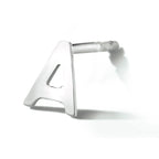 Oorsteker letter zilver gerhodineerd