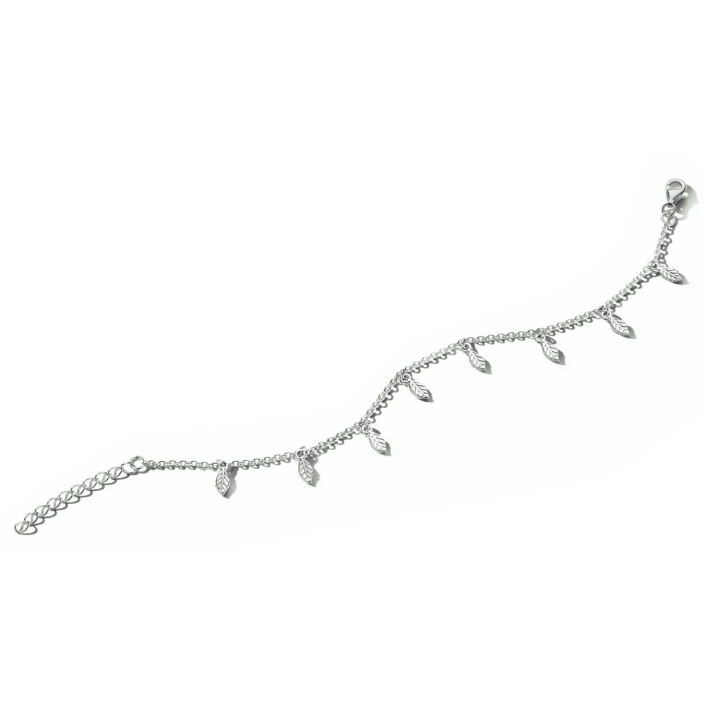 Armband veren 16 + 3 cm zilver gerhodineerd