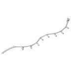 Armband veren 16 + 3 cm zilver gerhodineerd