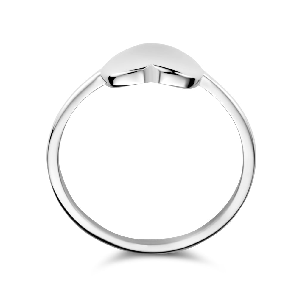 Graveerring hart zilver gerhodineerd