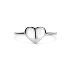 Graveerring hart zilver gerhodineerd