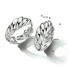 Klapoorringen zilver gerhodineerd