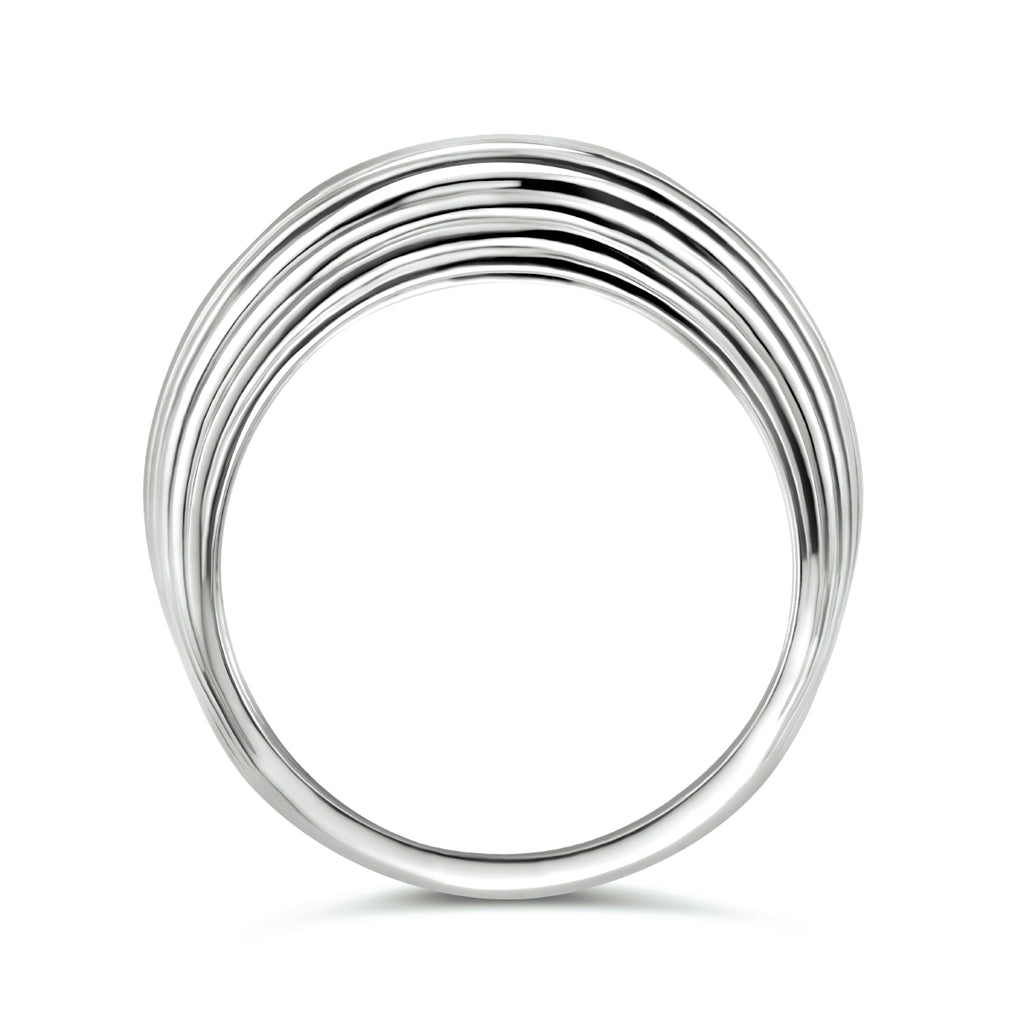 Ring zilver gerhodineerd