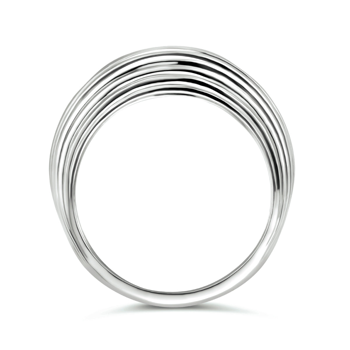 Ring zilver gerhodineerd