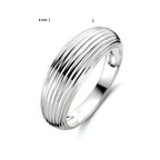Ring zilver gerhodineerd