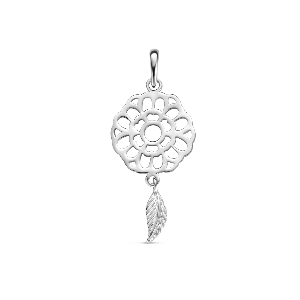 Hanger dromenvanger zilver gerhodineerd