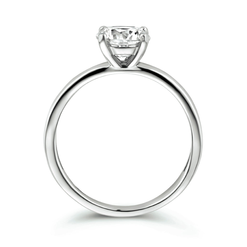 Ring zirkonia zilver gerhodineerd