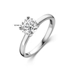 Ring zirkonia zilver gerhodineerd