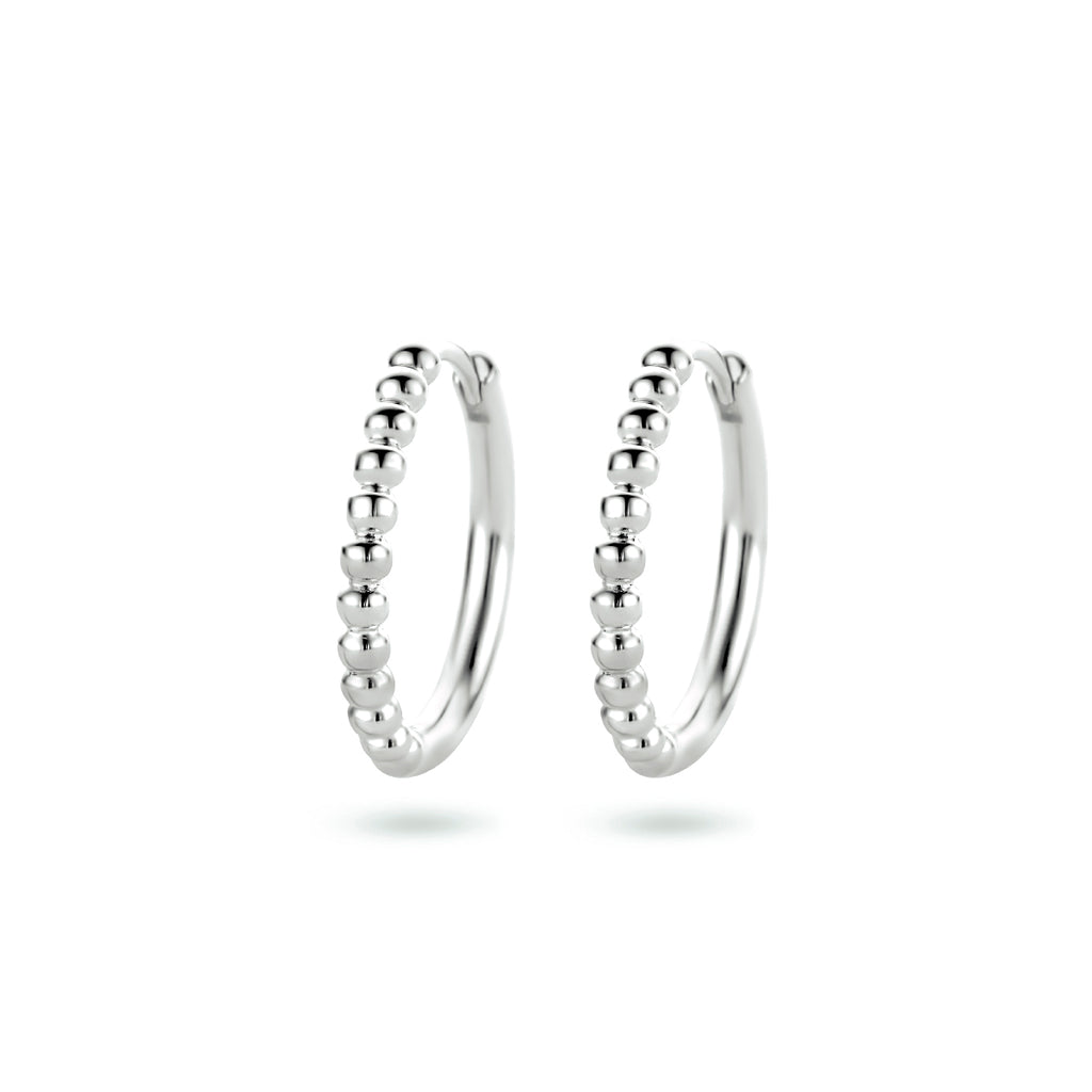 Oorringen zilver gerhodineerd