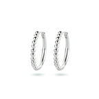 Oorringen zilver gerhodineerd