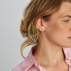 Oorringen zilver gerhodineerd