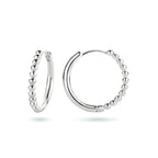 Oorringen zilver gerhodineerd