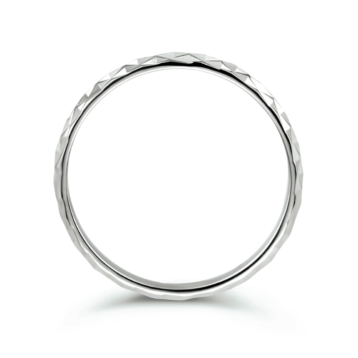 Ring gediamanteerd zilver gerhodineerd