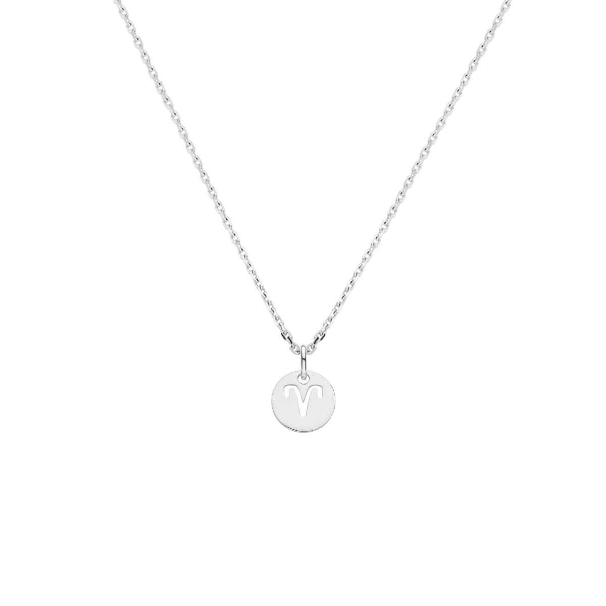 Collier sterrenbeeld 41 + 4 cm zilver gerhodineerd